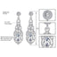 Clear Crystal Tear Drop Bridal Jewelry Sets For Women Bridal Jewelry Sets mecresh Official Store
