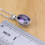Complete Bridal Jewelry Set of 925 Silver and Purple Cubic Zirconia Bridal Jewelry Sets Jack Fashion Jewelry Ring Size 8 Purple