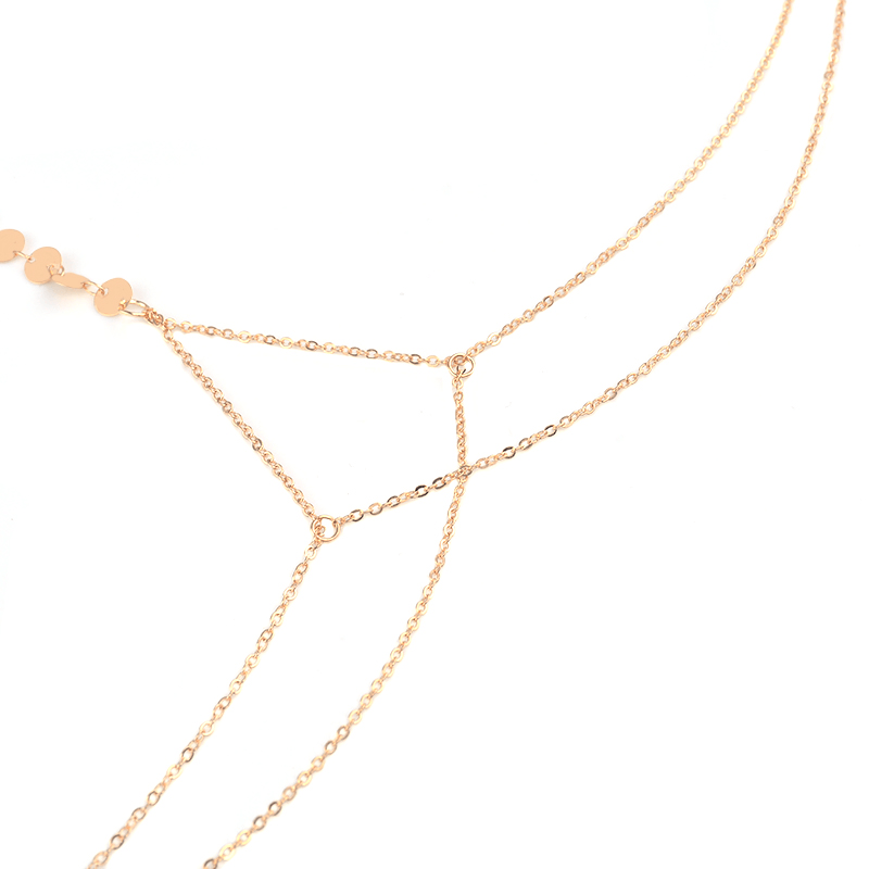 Copper Necklace Belly Chain Body Jewelry Body Jewelry IngeSight.Z IngeSightZ Store