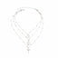 Cross Virgin Mary Multilayer Necklace Pendant Necklaces IngeSight.Z Official Store