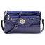 Crossbody Double Zipper Shoulder Leather Clutch Bag for Women Clutches HuiHan Trading Co.,Ltd. Store blue