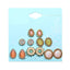 Crystal Beads Stud Earrings Set Stud Earrings 17Mile Store FME449