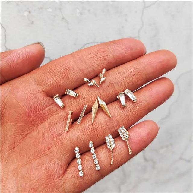 Crystal Beads Stud Earrings Set Stud Earrings 17Mile Store FME900A151
