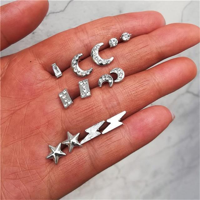 Crystal Beads Stud Earrings Set Stud Earrings 17Mile Store FME900A225