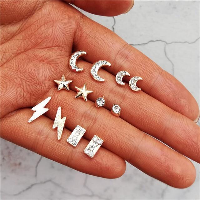Crystal Beads Stud Earrings Set Stud Earrings 17Mile Store FME900A251
