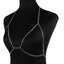 Crystal Bra Body Necklace Chain Necklaces Stone Fans Manufacturer Store Type2-Gold