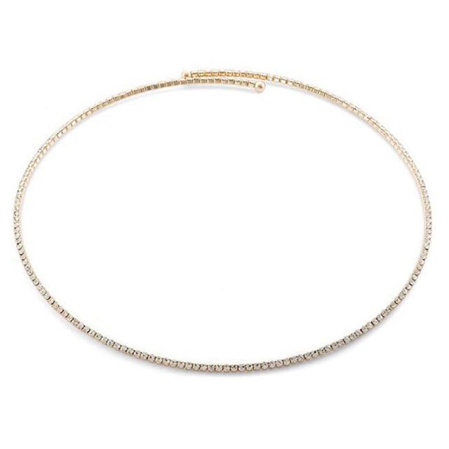 Crystal Bra Body Necklace Chain Necklaces Stone Fans Manufacturer Store Type3-Gold