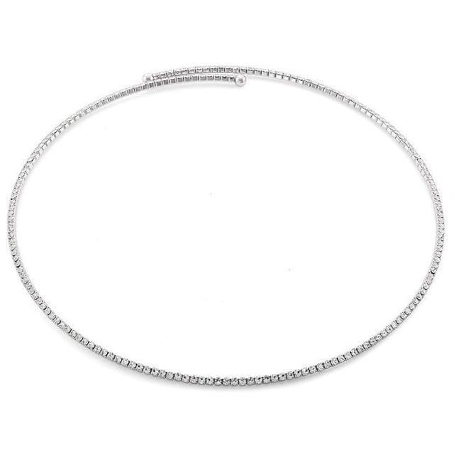 Crystal Bra Body Necklace Chain Necklaces Stone Fans Manufacturer Store Type3-Silver