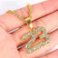 Crystal Gold Number 23 Necklaces Pendant Necklaces Shop3188015 Store