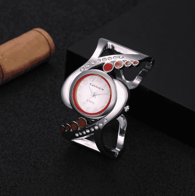 Crystal Luxury Rhinestone Fashion Bangle Women’s Bracelet Watch Women's Watches Love watch. Store Red