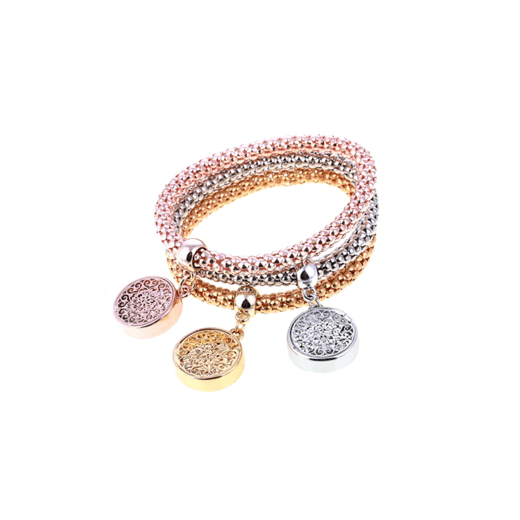 Crystal Owl Heart Rhinestone Charm Bracelet for Women Strand Bracelets ZOSHI Official Store Coin