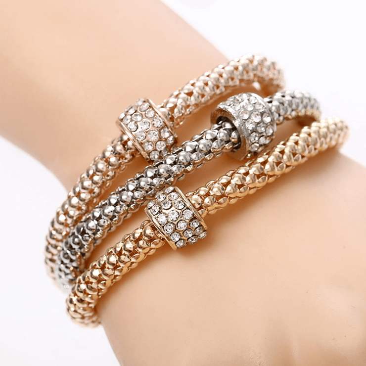Crystal Owl Heart Rhinestone Charm Bracelet for Women Strand Bracelets ZOSHI Official Store Ring