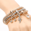 Crystal Owl Heart Rhinestone Charm Bracelet for Women Strand Bracelets ZOSHI Official Store Tune