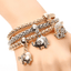 Crystal Owl Heart Rhinestone Charm Bracelet for Women Strand Bracelets ZOSHI Official Store Wild creature