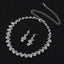 Crystal Silver Jewelry Sets Bridal Jewelry Sets TREAZY Official Store