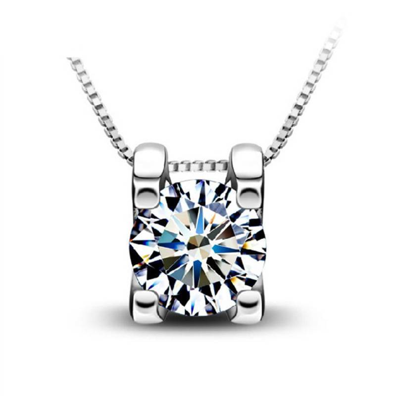 Crystal Square Stone Necklace Pendant Necklaces Sexy and Charming