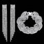 Crystal Tassel Bridal Jewelry Sets Bridal Jewelry Sets mecresh Official Store Silver 2 Pcs Clear