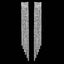 Crystal Tassel Bridal Jewelry Sets Bridal Jewelry Sets mecresh Official Store Silver Earrings Clear