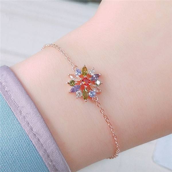 Crystal Zirconia Hoop Earrings For Women Hoop Earrings ZAKOL Official Store Multicolor Bracelet