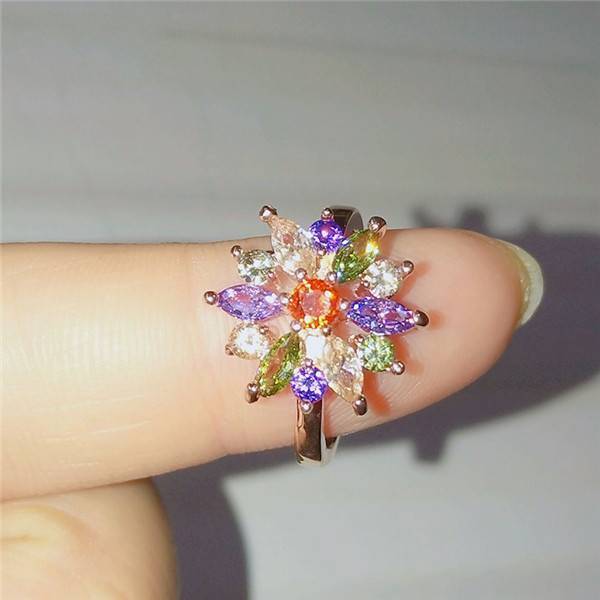 Crystal Zirconia Hoop Earrings For Women Hoop Earrings ZAKOL Official Store Multicolor Open Ring