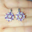 Crystal Zirconia Hoop Earrings For Women Hoop Earrings ZAKOL Official Store Purple