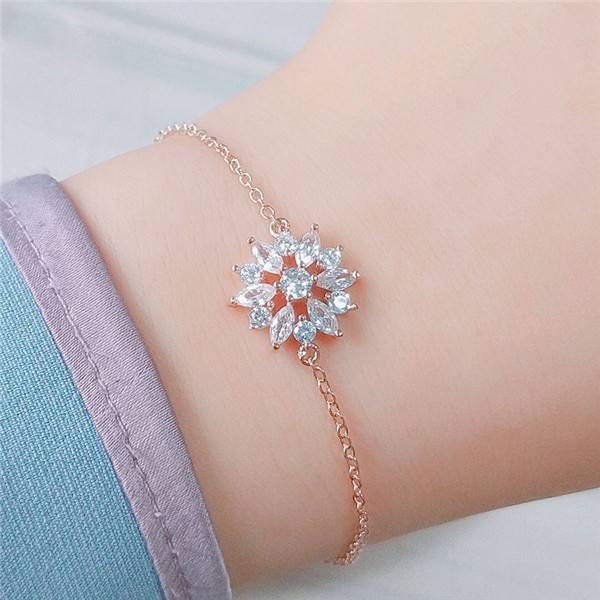Crystal Zirconia Hoop Earrings For Women Hoop Earrings ZAKOL Official Store Rose Gold Bracelet