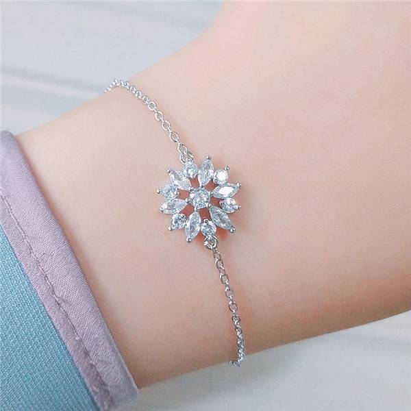 Crystal Zirconia Hoop Earrings For Women Hoop Earrings ZAKOL Official Store White Bracelet