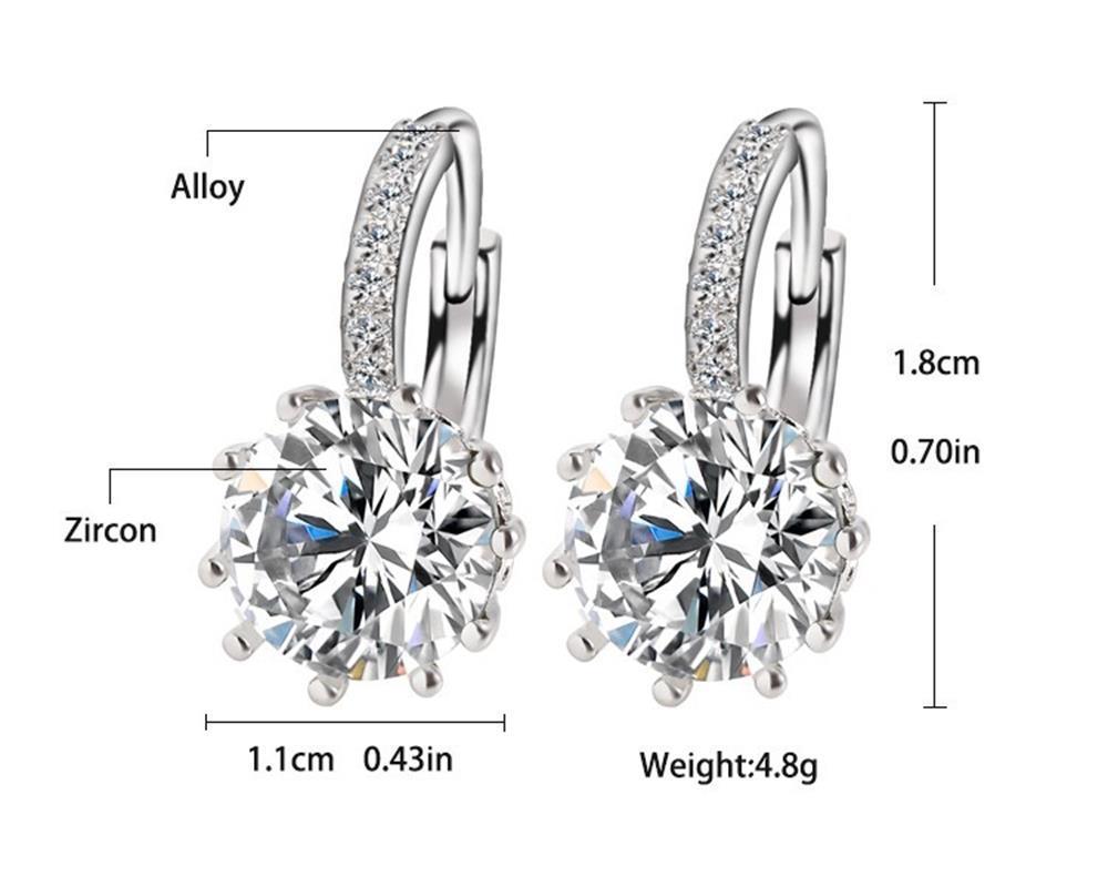 Cubic Zircon Metal Vintage Stud Earring Stud Earrings MEAJOE Second Store