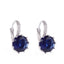 Cubic Zircon Metal Vintage Stud Earring Stud Earrings MEAJOE Second Store Blue