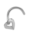 Curved Steel Nose Piercing Body Jewelry Body Jewelry SWANJO Jewelry Store B1314