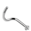 Curved Steel Nose Piercing Body Jewelry Body Jewelry SWANJO Jewelry Store B1315
