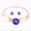 Dazzling Huge Crystal Bridal Jewelry Sets Bridal Jewelry Sets Carol Jewelry Blue