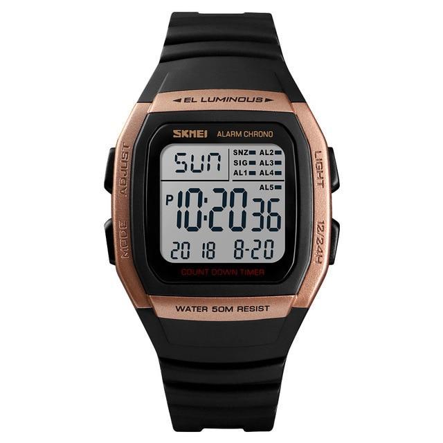Digital Electronic Wristwatch Digital Watches TYT Professional Wristwatches store Rose Gold