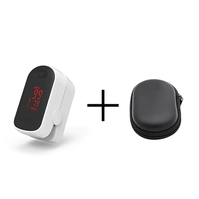 Digital Finger Pulse Oximeter Blood Pressure Monitor Blood Pressure BOXYM Official Store Black With Case