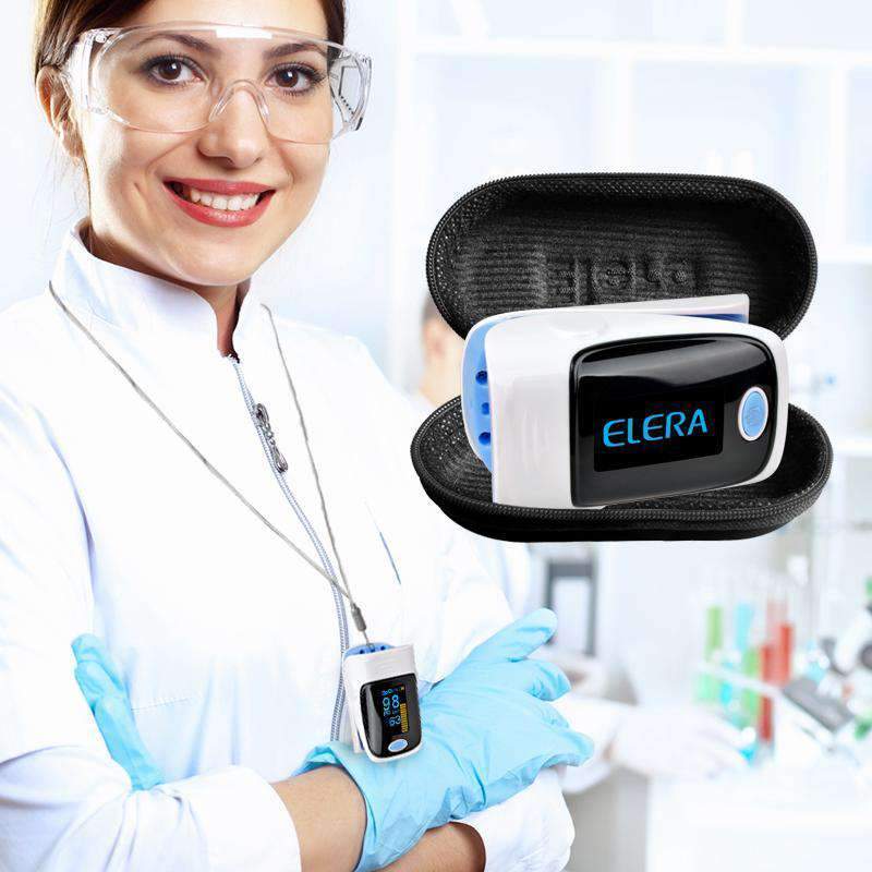 Digital Finger Pulse Oximeter OLED Oximeter SPO2 Display Blood Pressure ELERA Healthy Store