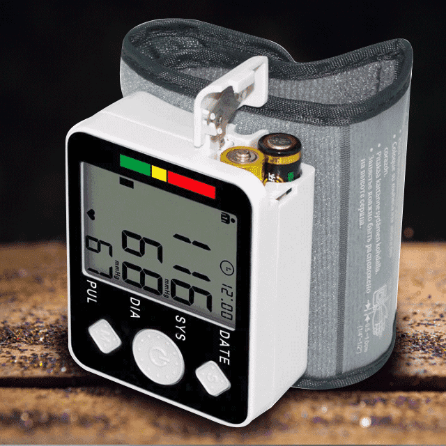 Digital Portable Wrist Blood Pressure Monitor And Tonometer Blood Pressure Healthy and Happy Life