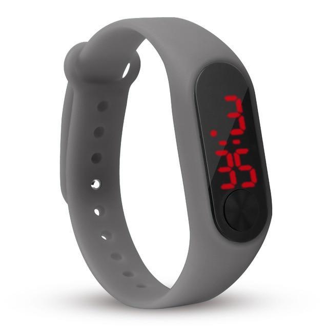 Digital Sport Watch for Children Children's Watches E-BOX (HK)Co., Ltd. grey