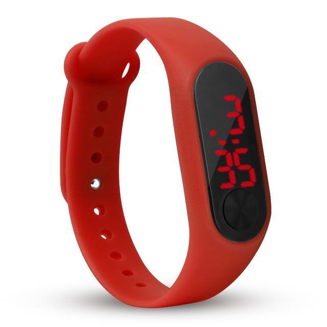 Digital Sport Watch for Children Children's Watches E-BOX (HK)Co., Ltd. red