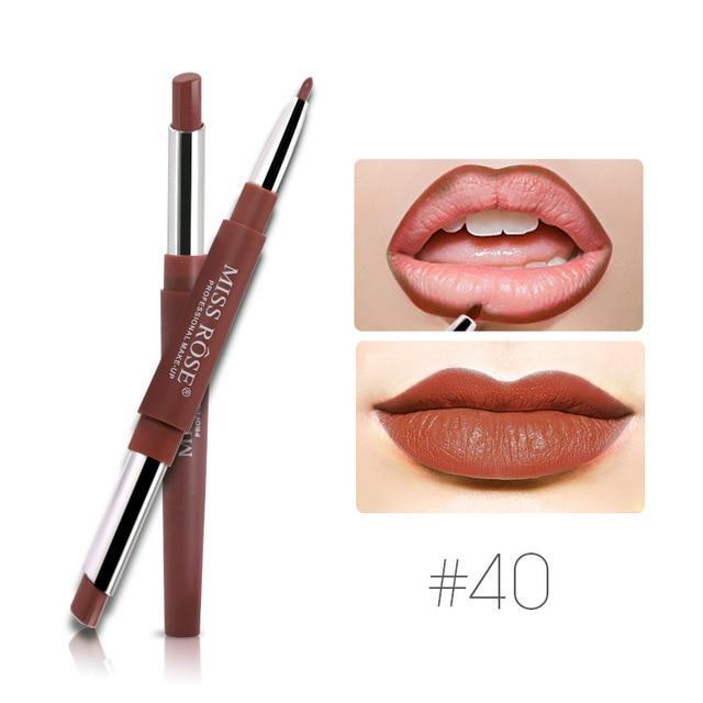 Double-End Functional Waterproof Pigment Lip Liner Lip Liner Molovely Store 40