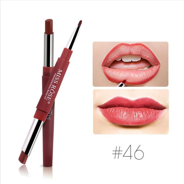 Double-End Functional Waterproof Pigment Lip Liner Lip Liner Molovely Store 46