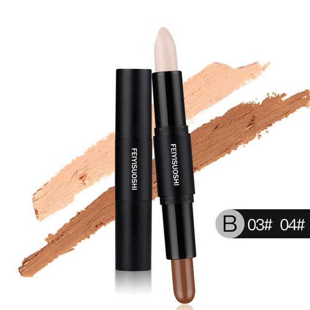 Double Extension Highlighter Shadow Concealer Stick Concealer HuaSign BeautyHealth Store B