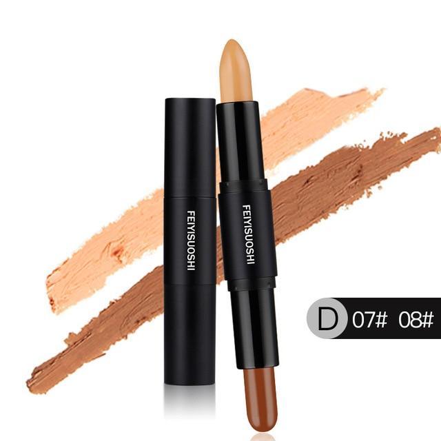 Double Extension Highlighter Shadow Concealer Stick Concealer HuaSign BeautyHealth Store D