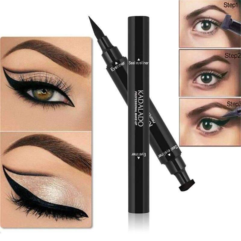 Double Head Waterproof Liquid Matte Gel Eyeshadow and Eyeliner Eye Shadow & Liner Combination Kadalado Store