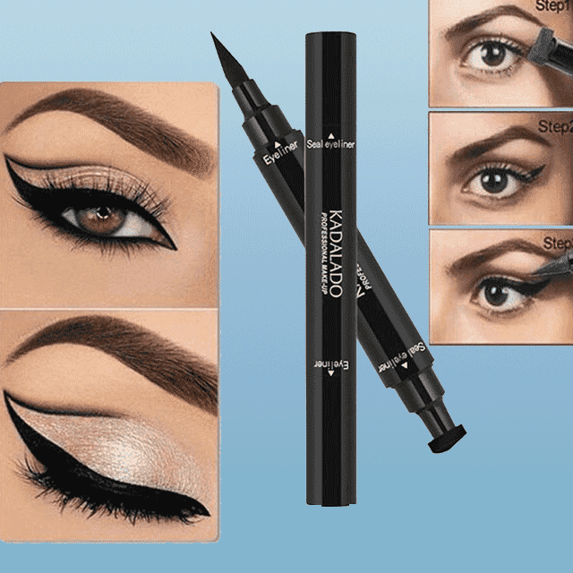 Double Head Waterproof Liquid Matte Gel Eyeshadow and Eyeliner Eye Shadow & Liner Combination Kadalado Store