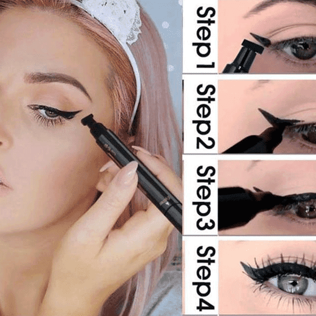 Double Head Waterproof Liquid Matte Gel Eyeshadow and Eyeliner Eye Shadow & Liner Combination Kadalado Store