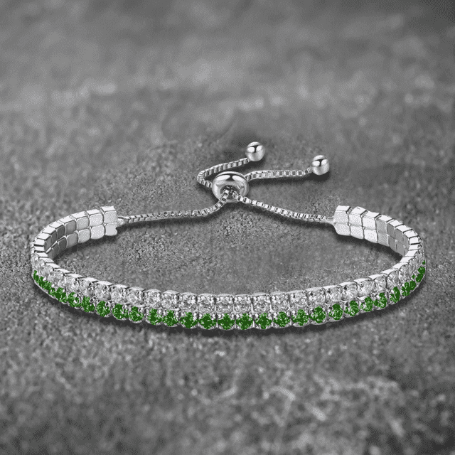 Double Layer Shining Cubic Zirconia Strand Bracelet For Women Strand Bracelets UMODE Official Store