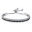 Double Layer Shining Cubic Zirconia Strand Bracelet For Women Strand Bracelets UMODE Official Store Black