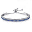 Double Layer Shining Cubic Zirconia Strand Bracelet For Women Strand Bracelets UMODE Official Store Blue