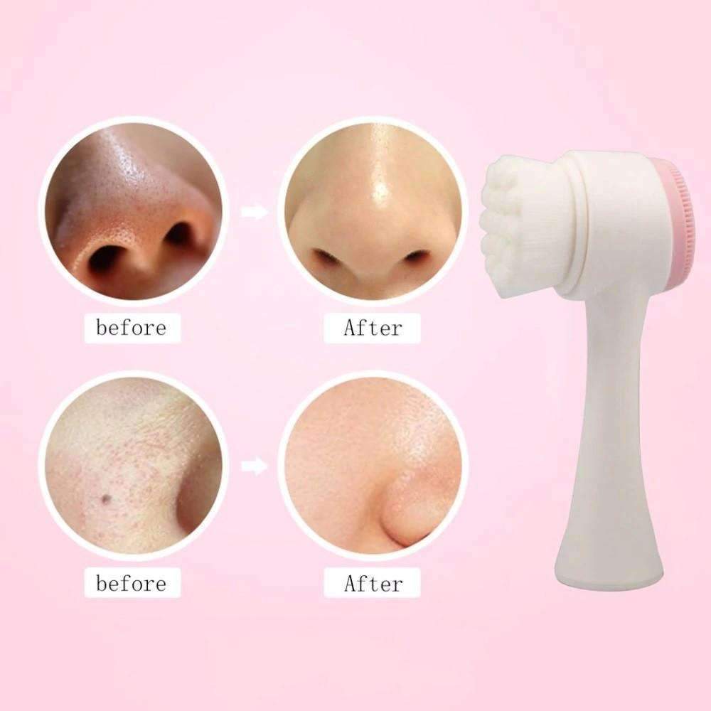 Double Side Silicone Face Vibration Massager Brush Skin Cleanser Cleansers Henny Liu's store