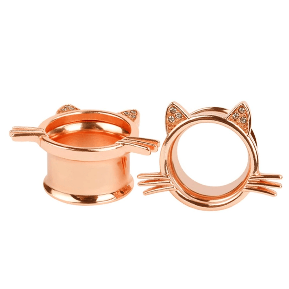 Ear Stretch Piercing Jewelry with Cat Design Body Jewelry yang yang li